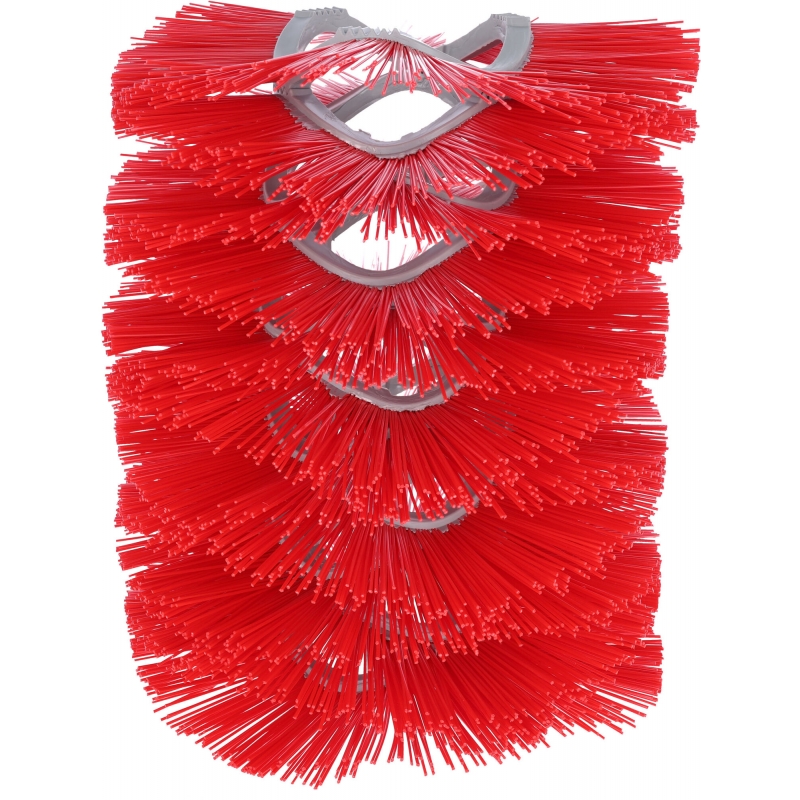 18651-3 - Kit de brosses rouge 11 pièces - KERBL - Agrodieren.be - 18651-3