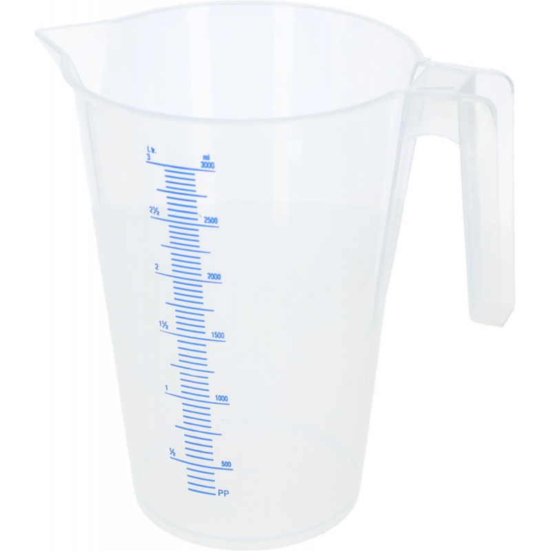 291197 - Measuring cup 3ltr, with scale plastic - KERBL - Agrodieren.be - 291197