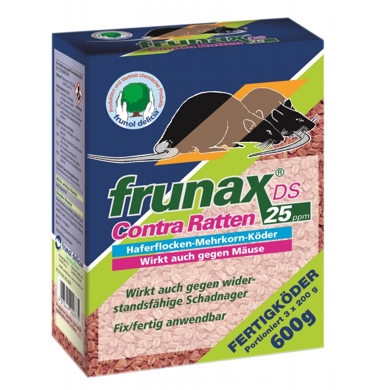 299465 - frunax DS Contra rats 25 ppm (3 x 200 g) - KERBL - Agrodieren.be - 299465