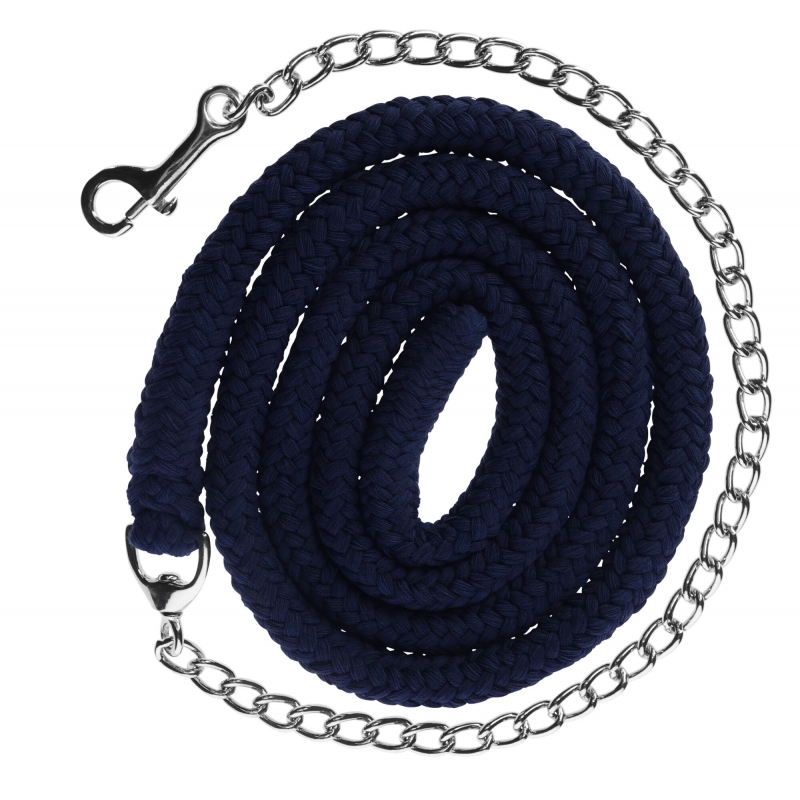 3226344 - Kat. halstertouw met ketting navy - KERBL - Agrodieren.be - 3226344