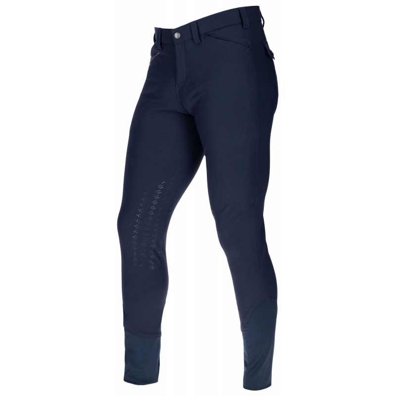 3228134 - Pant.équit. Techno II hommes bleu foncé, t. 44 basane genou - KERBL - Agrodieren.be - 3228134