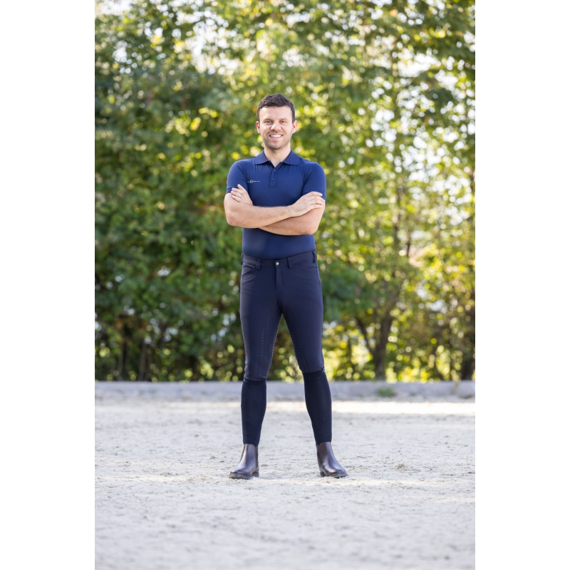 3228140 - Pant.équit. Techno II hommes bleu foncé t. 44, fond intégr. - KERBL - Agrodieren.be - 3228140