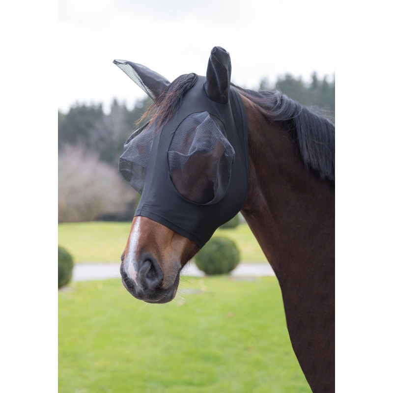 3229050 - Masque anti-mouche FinoStretch noir, Pony - KERBL - Agrodieren.be - 3229050