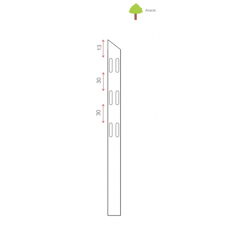 York de Luxe T-paal in hout Agrodieren - YOD-T210-2X3SL-AC-150X150